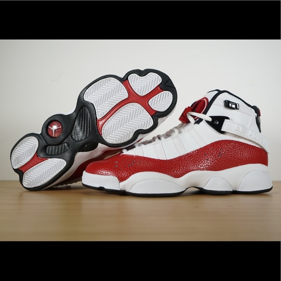 Nike Air Jordan 6 Rings Sneaker Grade School Red - Picture 5 of 7